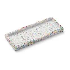 Clearance Humdakin Bandeja Terrazzo 10x25 cm, Rainbow BlancoMulti