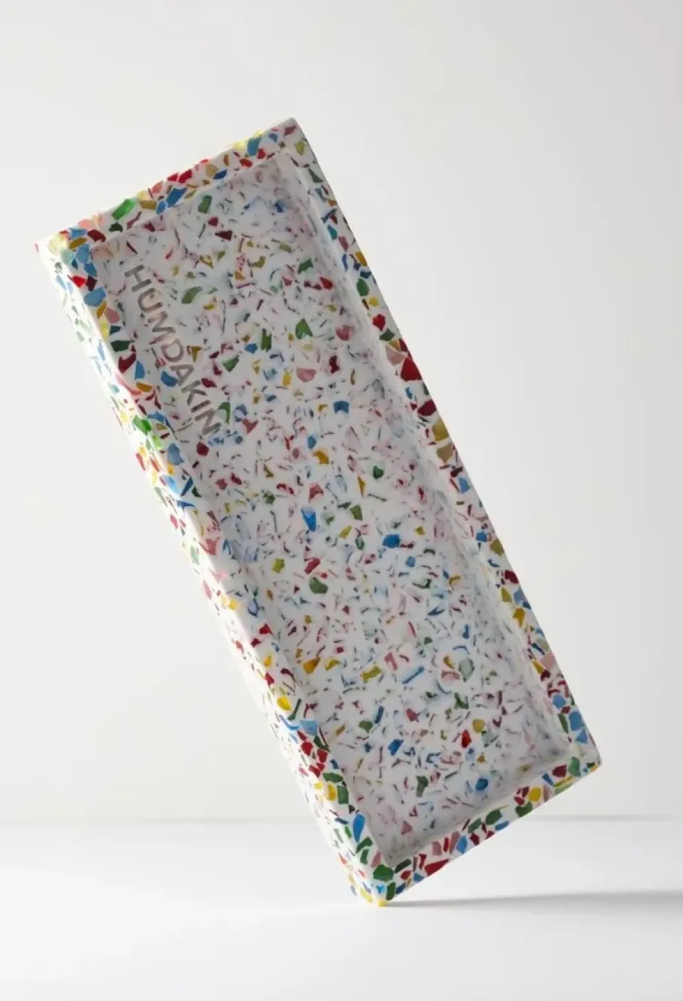 Clearance Humdakin Bandeja Terrazzo 10x25 cm, Rainbow BlancoMulti