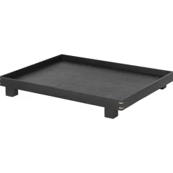 Outlet Ferm Living Bandeja madera Bon large, Roble teñido de Negro