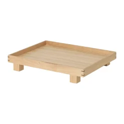 Hot Ferm Living Bandeja madera Bon small, Roble Marrón