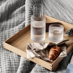 Hot Ferm Living Bandeja madera Bon small, Roble Marrón