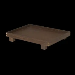 New Ferm Living Bandeja madera Bon small, Smoked oak Marrón