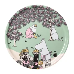Online Moomin Arabia Bandeja Moomin Cariño, Ø35 cm Verde