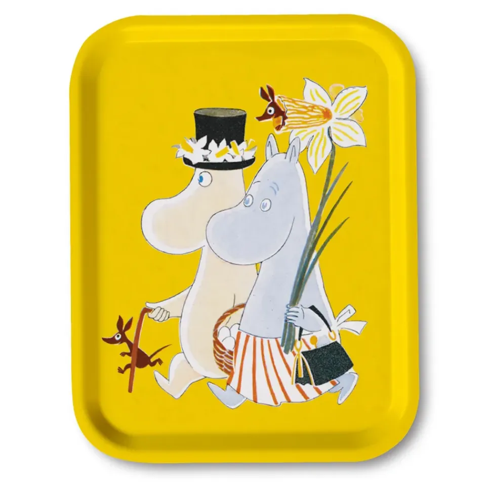 Outlet Opto Design Bandeja Moomin Easter, 27 x 20 cm Blanco