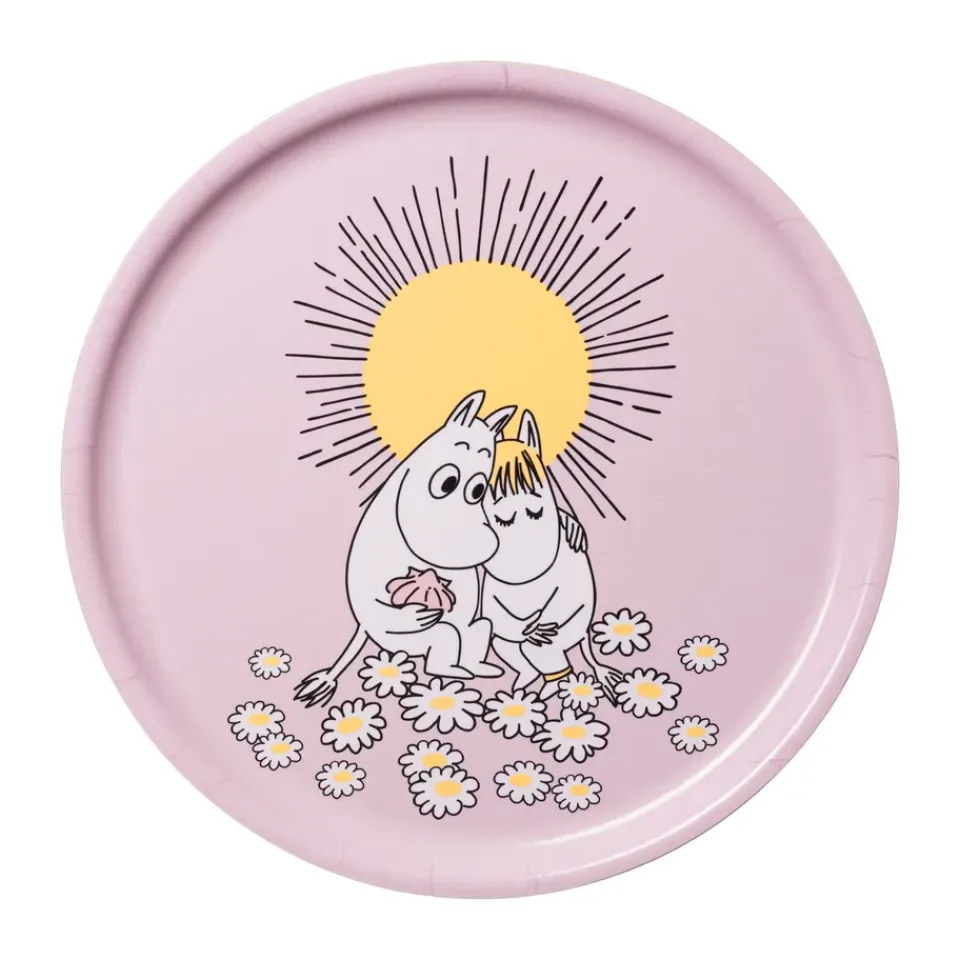 Sale Moomin Arabia Bandeja Moomin Enamorados, Ø35 cm Púrpura