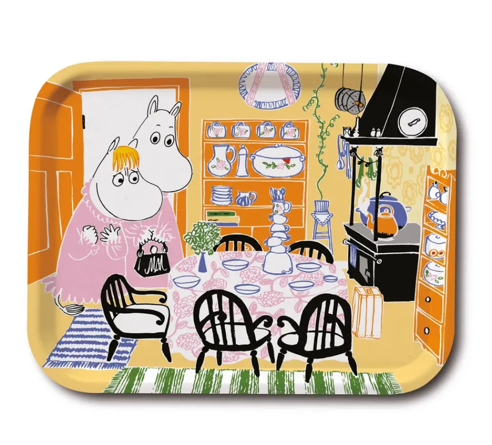 Sale Opto Design Bandeja Moomin Kitchen, amarillo Azul