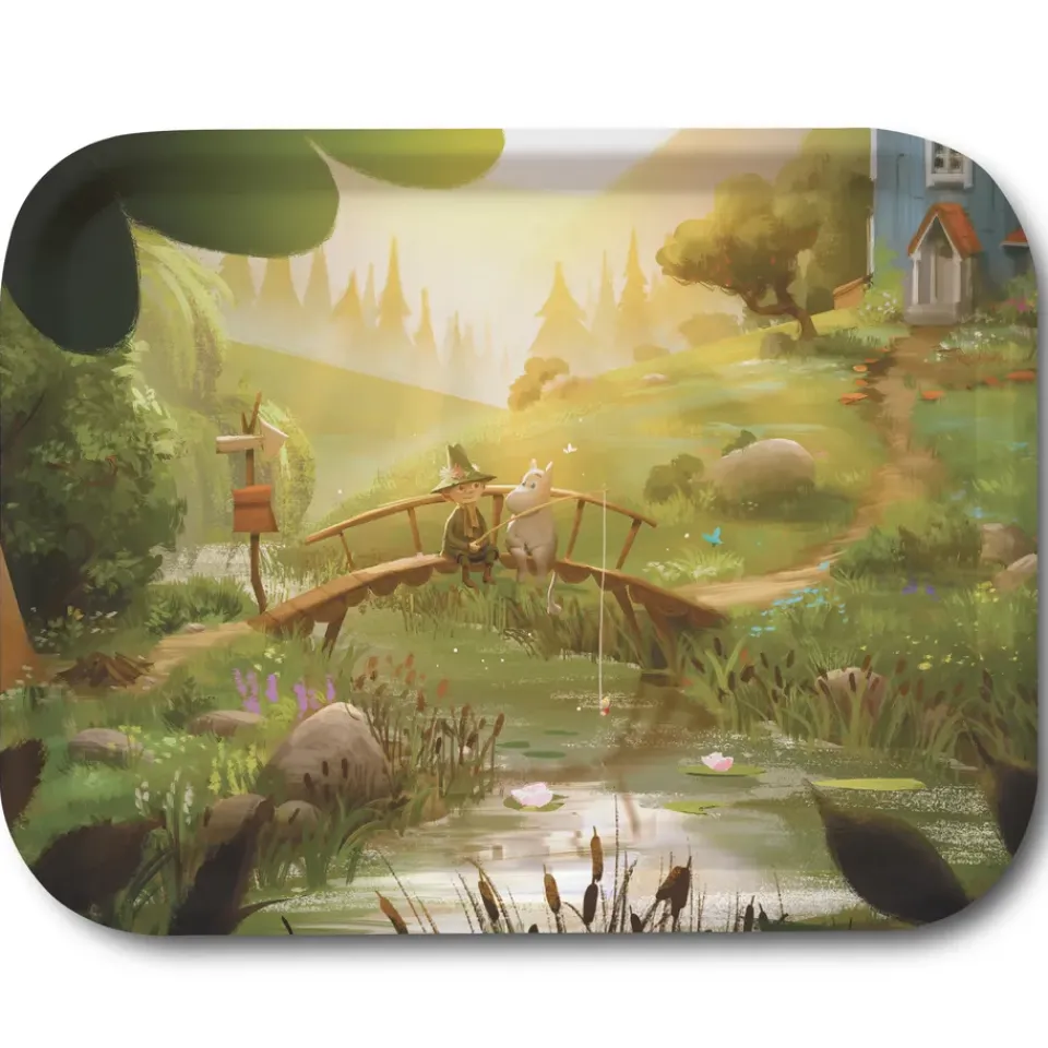Online Opto Design Bandeja Moomin TV-Series 27x20 cm, Moomin & Snufkin bridge Verde