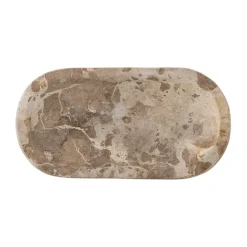 Hot Bloomingville Bandeja mármol Shao 24,5x12,5 cm, Natural Marrón
