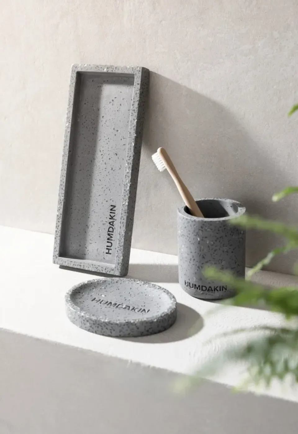 Humdakin Bandeja Nordic terrazzo 10x25 cm, Nordic terrazzo Azul