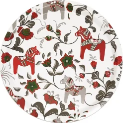 Sale Arvidssons Textil Bandeja redonda Leksand Ø31 cm, vino Rojo
