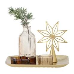 Discount Bloomingville Bandeja Sanga con objeto decorativo 6 piezas, Oro Color dorado