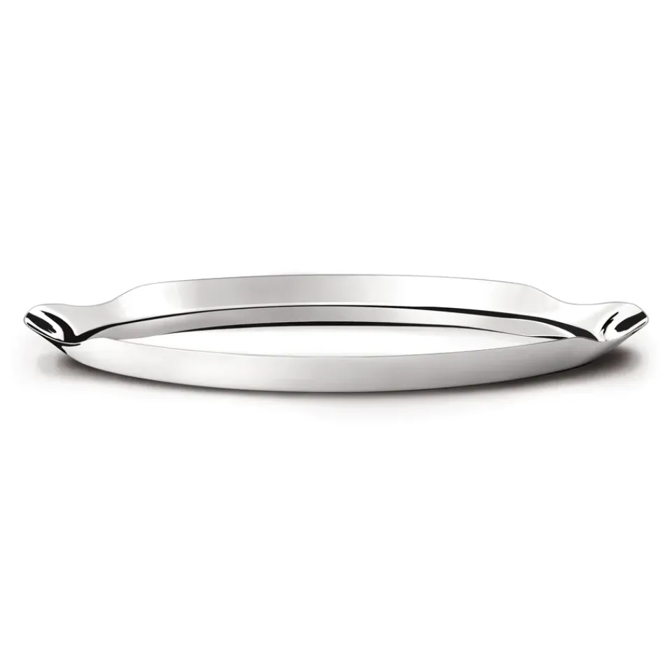 Online Georg Jensen Bandeja Wine, Ø 39,4 cm GrisPlateado