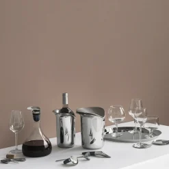 Online Georg Jensen Bandeja Wine, Ø 39,4 cm GrisPlateado