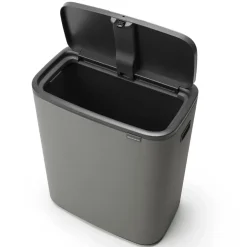 Online Brabantia Bo touch bin 60 L, Mineral concrete grey Gris