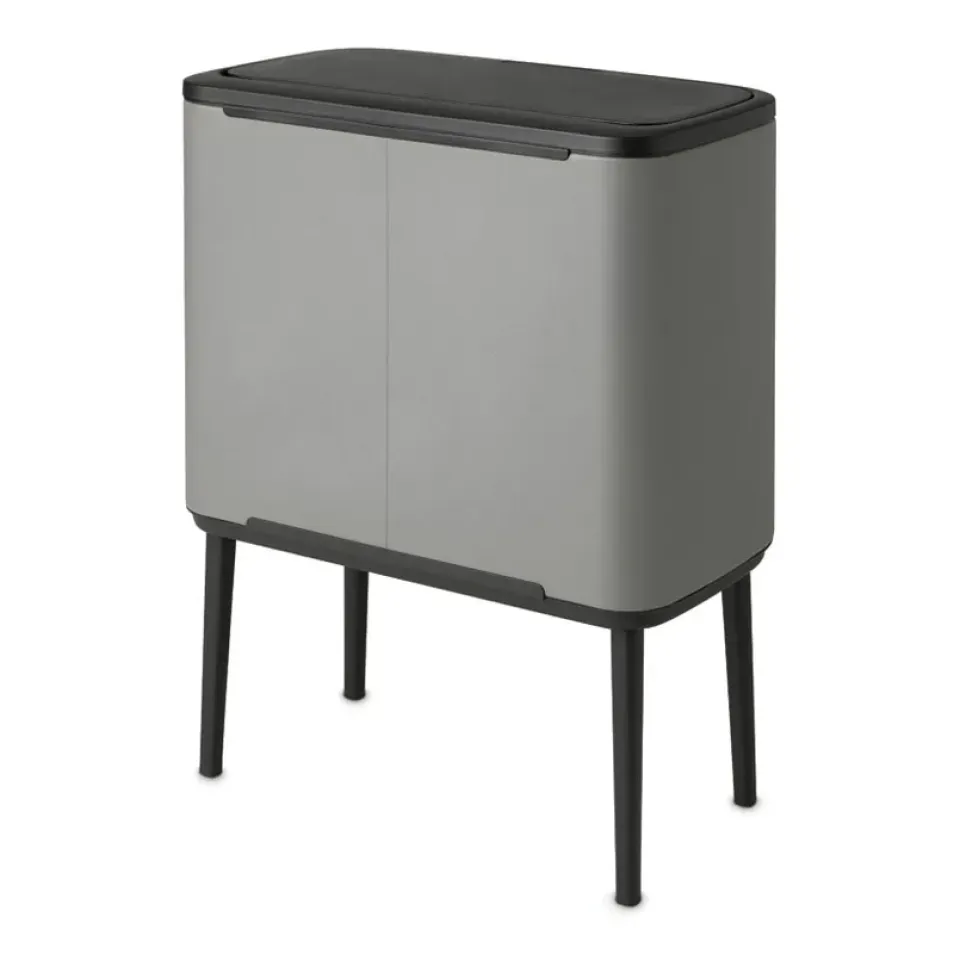 Clearance Brabantia Bo Touch Bin 36 L, Mineral concrete grey Gris