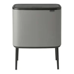 Best Brabantia Bo Touch Bin 11+23 L, Mineral concrete grey Gris
