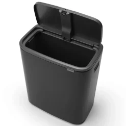 New Brabantia Bo touch bin 60 L, mate Negro
