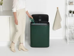 Discount Brabantia Bo touch bin 60 L, Pine green Verde