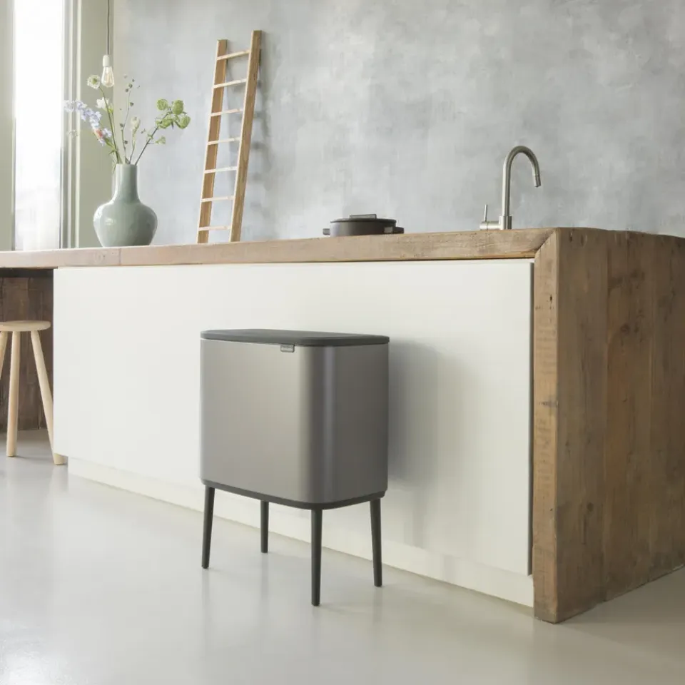 Clearance Brabantia Bo Touch Bin 36 L, platino Gris