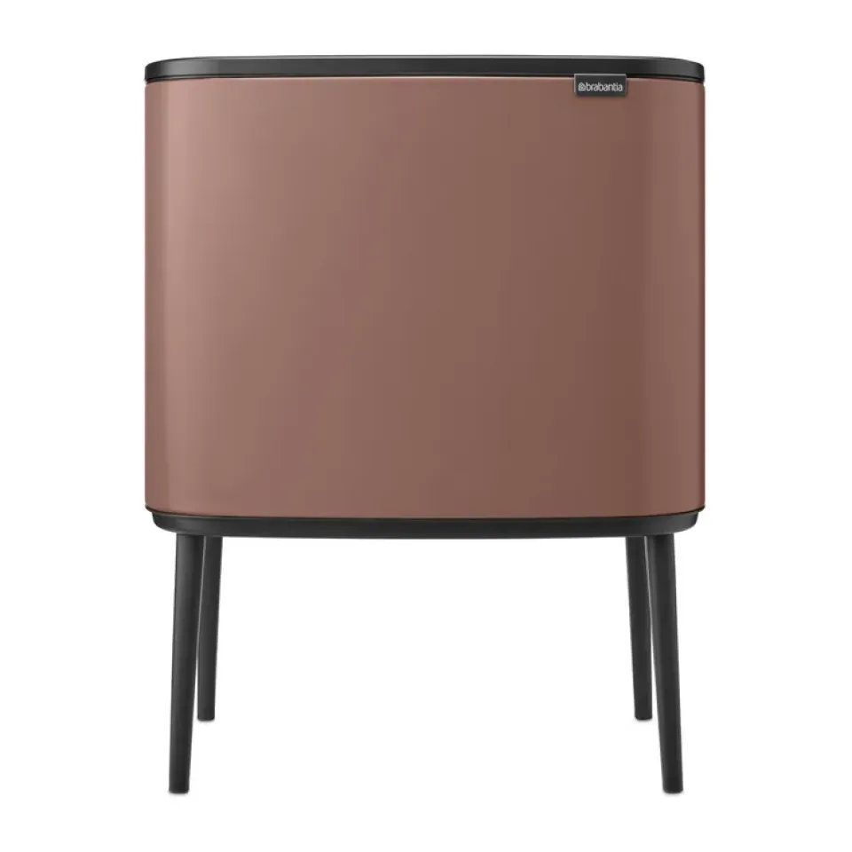 Sale Brabantia Bo Touch Bin 11+23 L, Satin Taupe Marrón