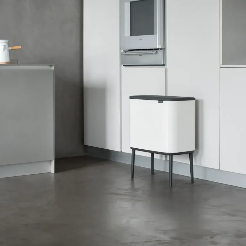Hot Brabantia Bo Touch Bin 3 x 11 L, Blanco