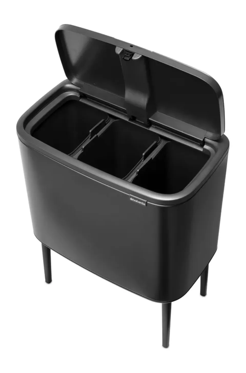 New Brabantia Bo Touch Bin 3 x 11 L, Confident Grey Gris
