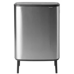 Best Brabantia Bo touch bin high 60 L, acero cepillado mate Plateado