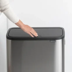 Best Brabantia Bo touch bin high 60 L, acero cepillado mate Plateado