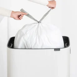 Hot Brabantia Bo touch bin high 60 L, Blanco