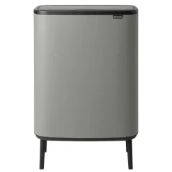 Hot Brabantia Bo touch bin high 60 L, Mineral concrete grey Gris