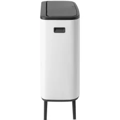 Outlet Brabantia Bo touch bin high 2x30 L, Blanco
