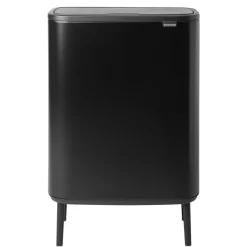 Best Brabantia Bo touch bin high 2x30 L, mate Negro