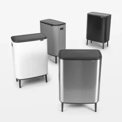 Best Brabantia Bo touch bin high 2x30 L, mate Negro