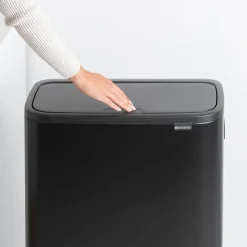 Best Brabantia Bo touch bin high 2x30 L, mate Negro