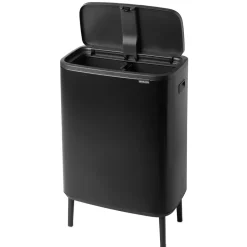 Best Brabantia Bo touch bin high 2x30 L, mate Negro