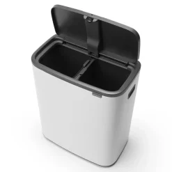Discount Brabantia Bo touch bin 2x30 L, Blanco