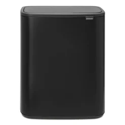 Outlet Brabantia Bo touch bin 2x30 L, mate Negro