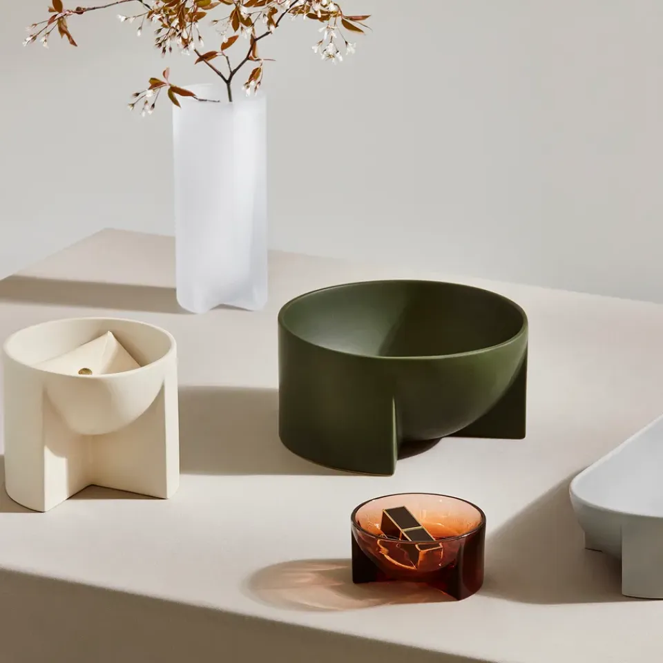 Best Iittala Bol cerámica Kuru 12x24 cm, musgo Verde