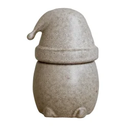DBKD Bol con tapa Eating Santa pequeño, Beige