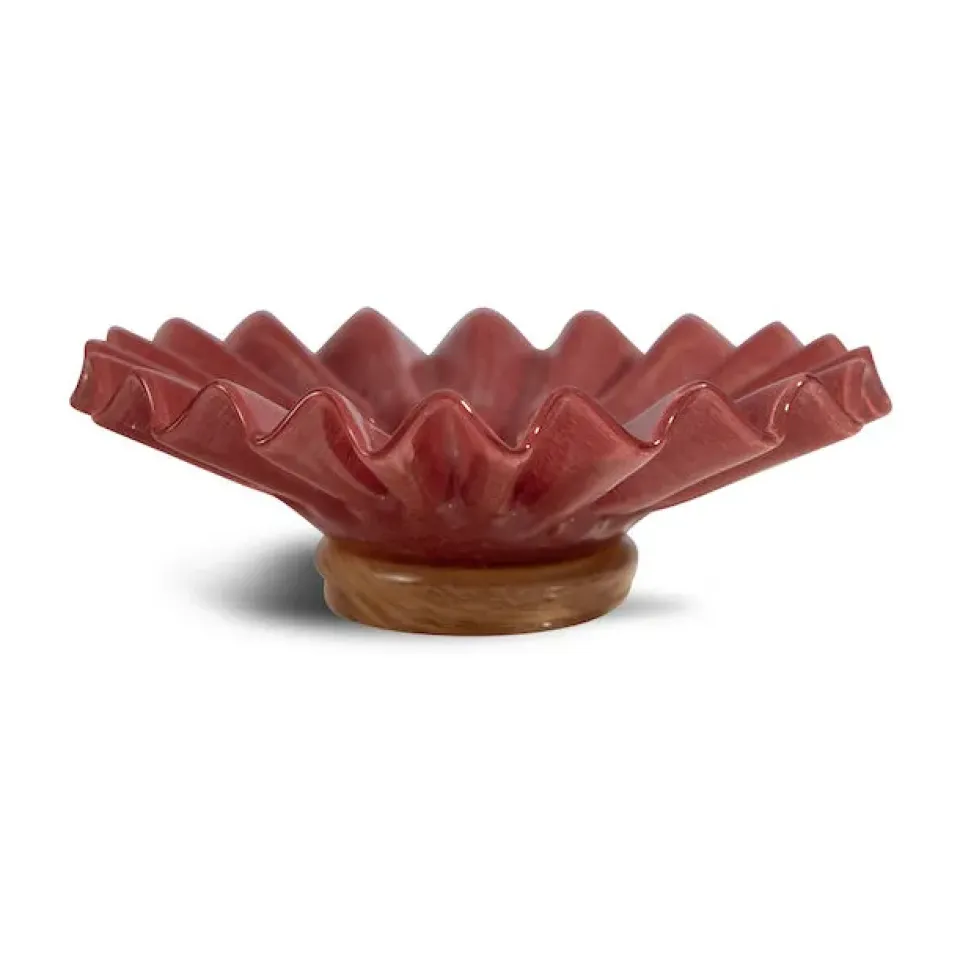 New Byon Bol Lori M Ø18 cm, Bordeaux-beige BeigeRojo