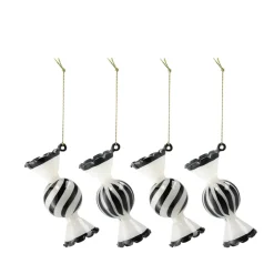 Discount Scandi Living Bolas de navidad Jolly, 4-pack, Blanco