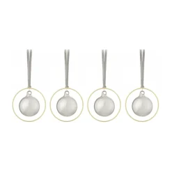 Sale Blomus Bolas de Navidad KITAI 8,5 cm 4 unidades, Smoke Gris