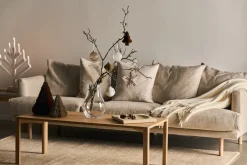 Scandi Living Bolas de Navidad Snowing 6 unidades, Blanco