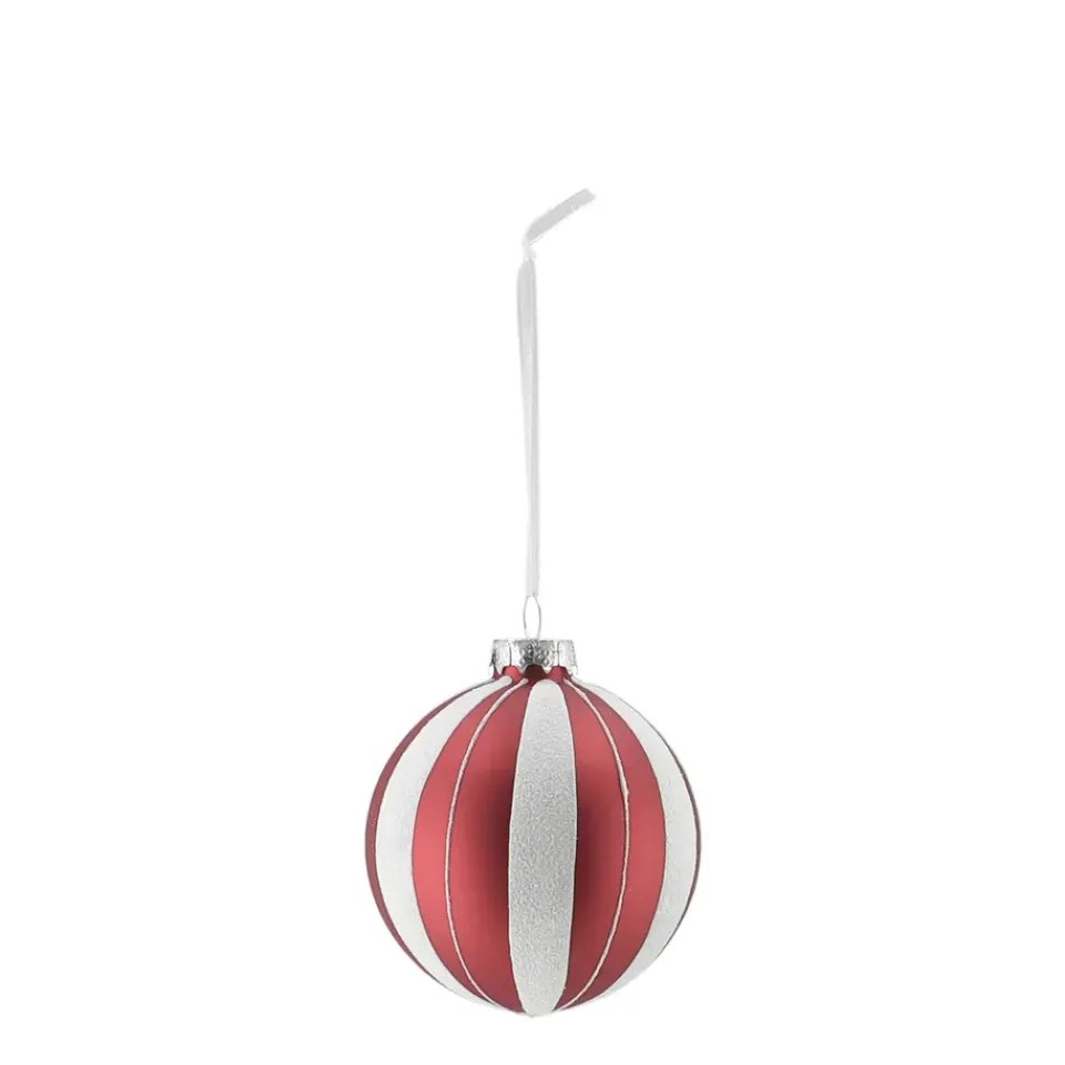 Outlet Scandi Living Bolas de Navidad Tradition 6 unidades, /blanco Rojo