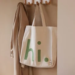 Online Design Letters Bolsa hi., Green-pink Verde