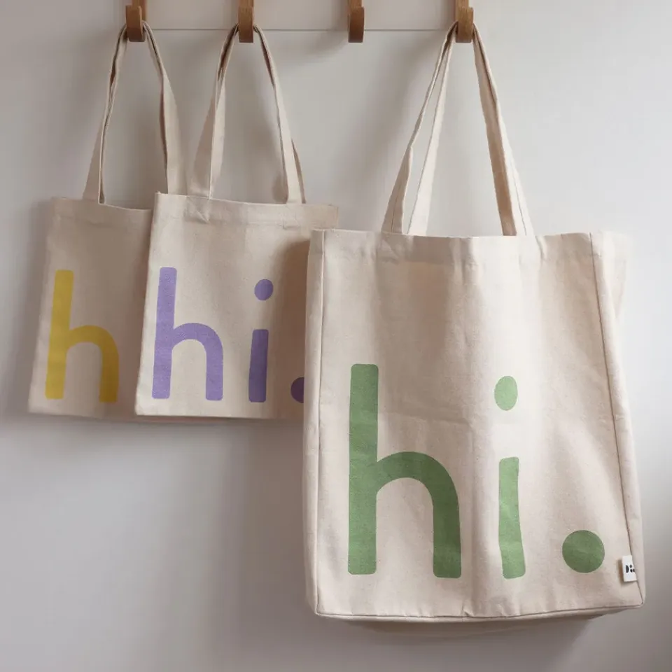 Online Design Letters Bolsa hi., Green-pink Verde