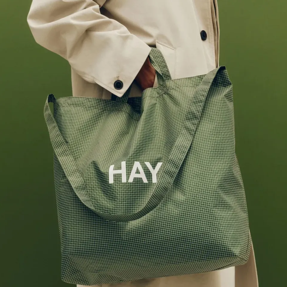 Best HAY Bolsa Grid Crossover Bag medium, Dark green, medium Verde