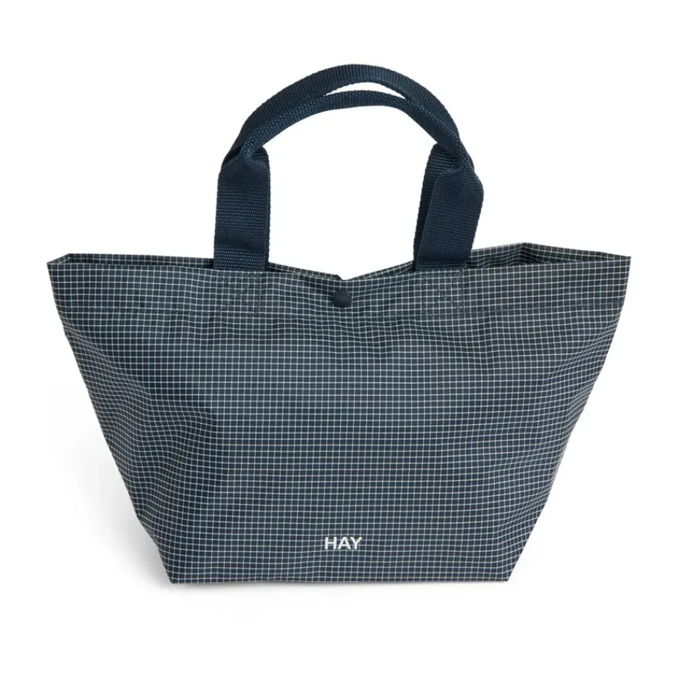 HAY Bolsa Grid Everyday Bag, Dark blue, mini Azul