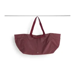 Outlet HAY Bolsa Grid Weekend Bag, Burgundy, large Rojo