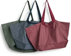 Best HAY Bolsa Grid Weekend Bag, Burgundy, medium Rojo